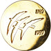 France, Medal, Bicentenaire de la Révolution Française, AU(50-53), Gilt Metal