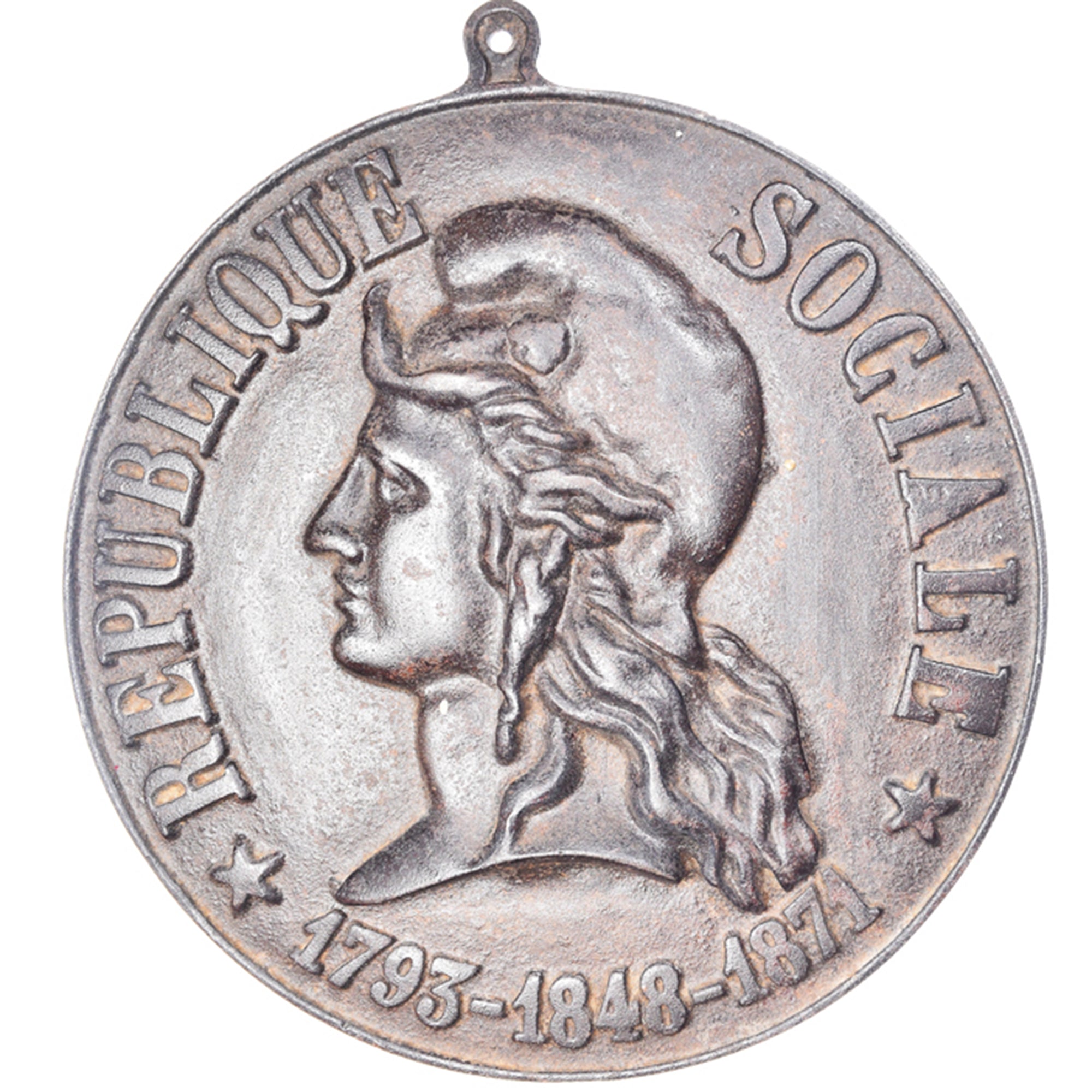 France, Médaille, République Sociale, Politics, 1793-1848-1871, TTB+, Fonte