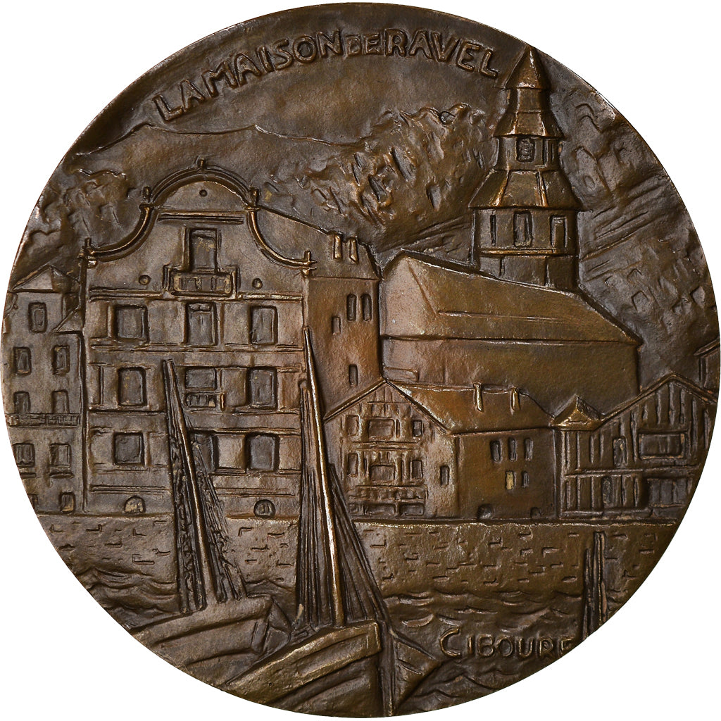 Frankreich, Medaille, Musique, Maurice Ravel, Ciboure, Arts & Culture, 1988