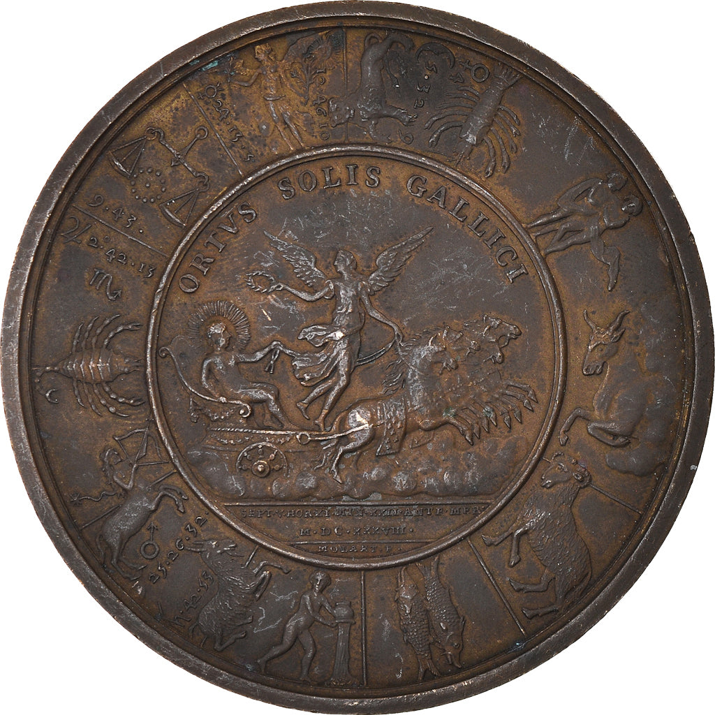 Frankreich, Medaille, Louis XIII, Ortus Solis Gallici, History, Restrike, SS+