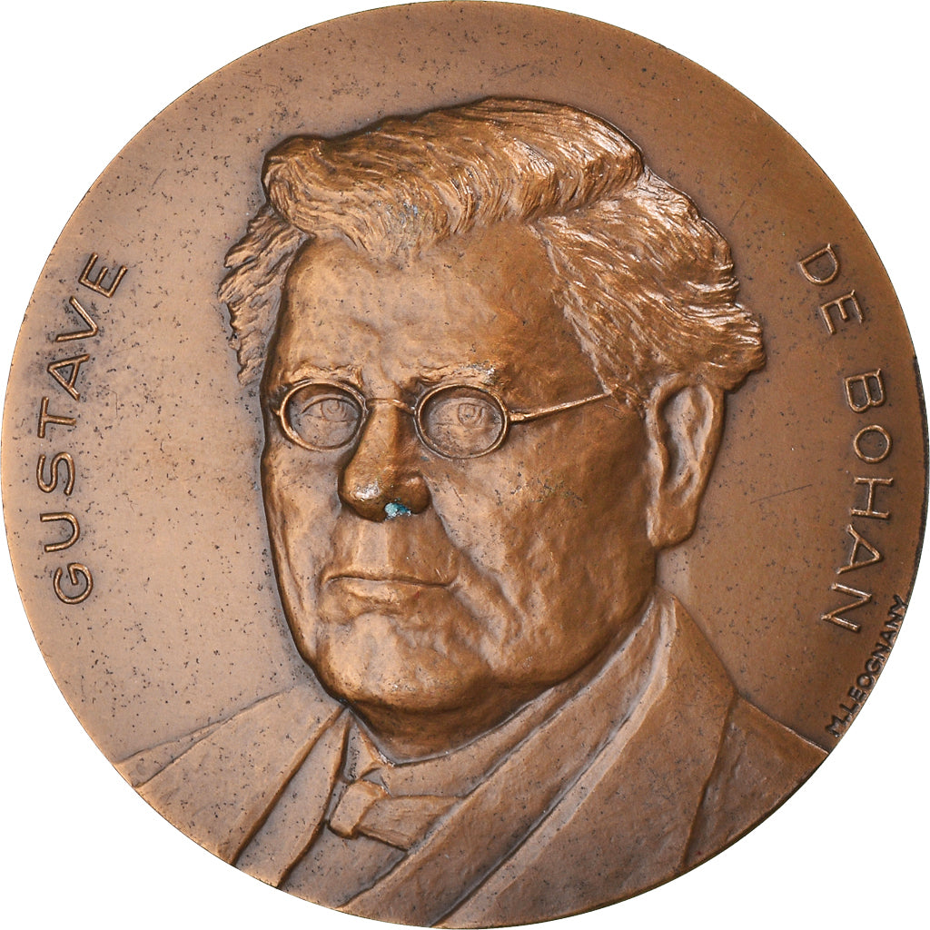 Frankreich, Medaille, Gustave de Bohan, Champagne, 1977, Leognany, SS+, Bronze