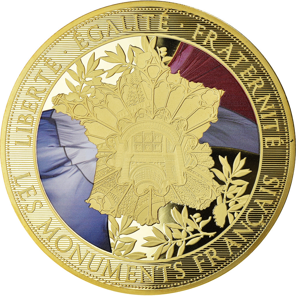 France, Médaille, Notre Dame de paris, Patrimoine Culturel, 2017, Proof, FDC