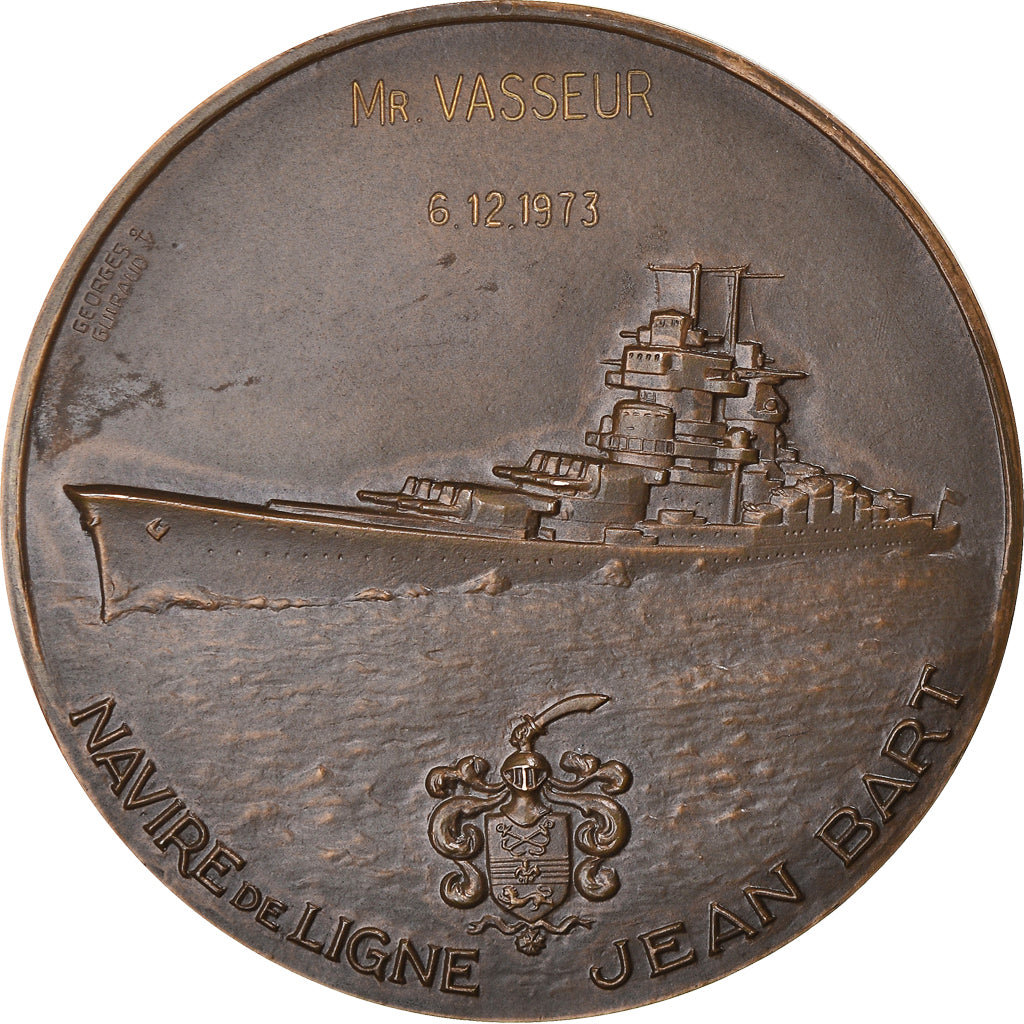 França, medalha, Chevalier Jean Bart, Navire de Ligne, Navegação, Guiraud
