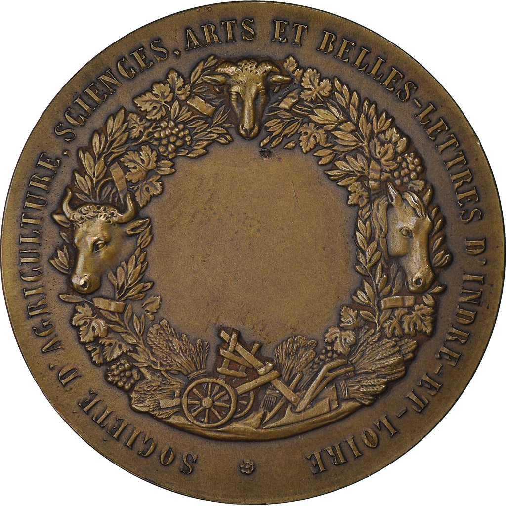 Frankreich, Medaille, Olivier de Serres, Société d'Agriculture d'Indre et