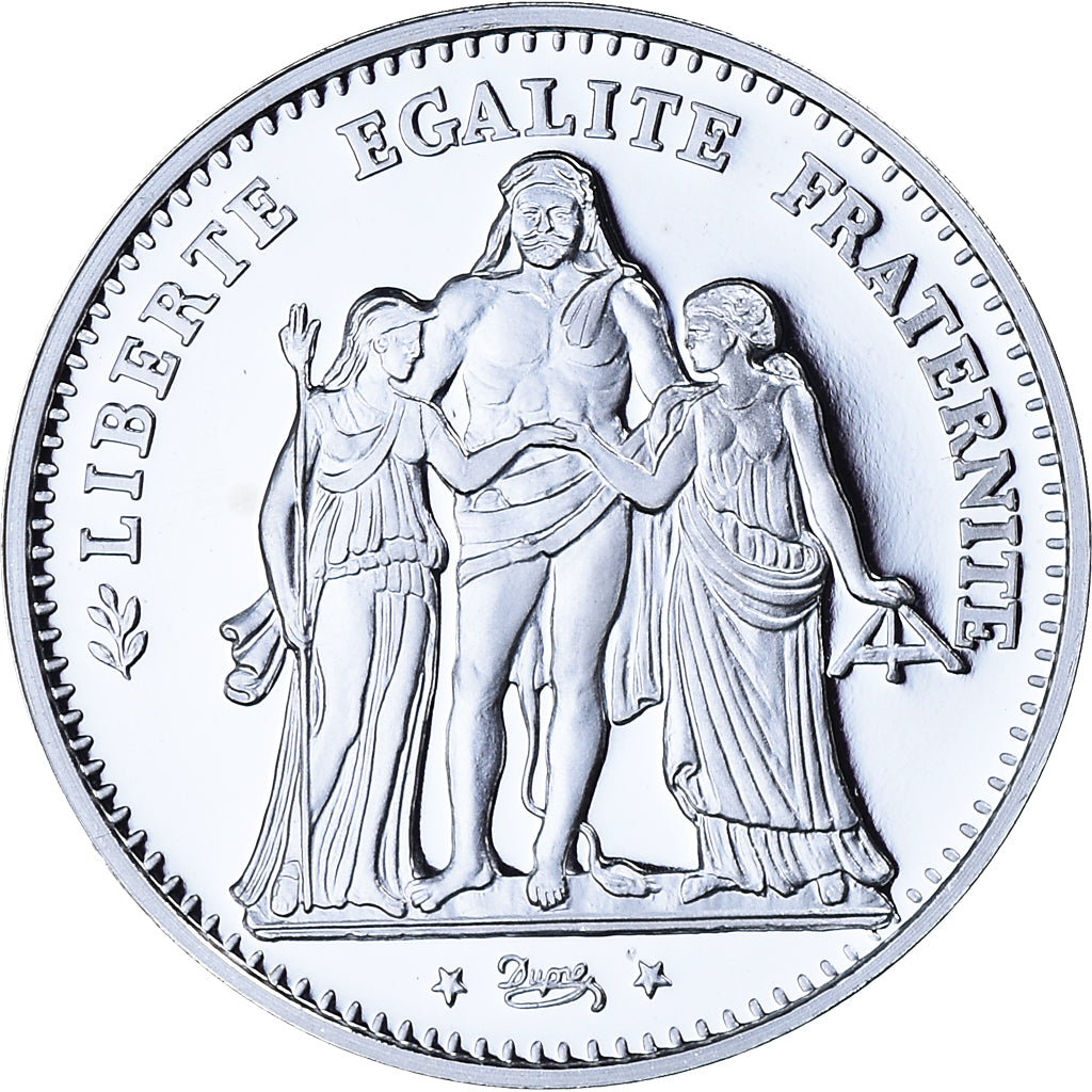 France, Medal, Reproduction, 5 Francs Hercule 1871, MS(65-70), Silver