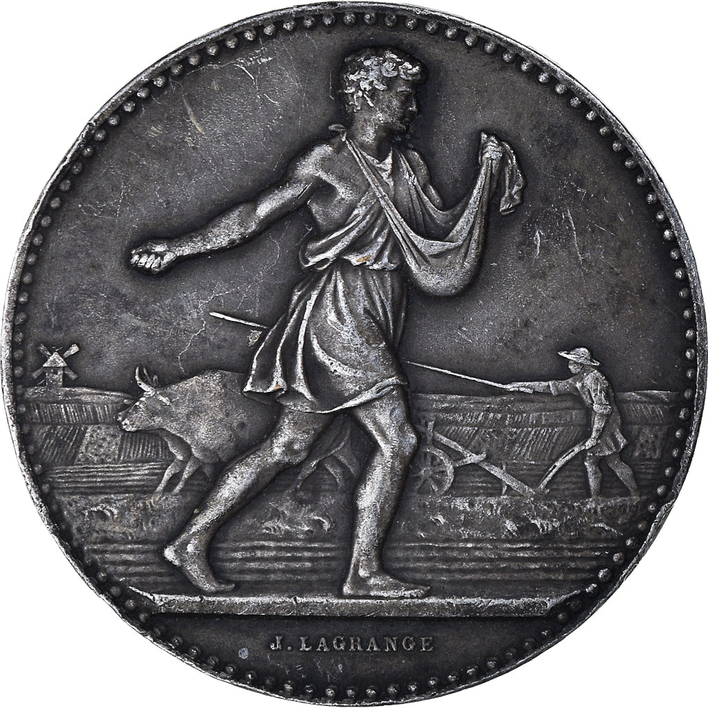 France, Medal, Comice Agricole de Cambrai, Lagrange, AU(50-53), Silvered bronze