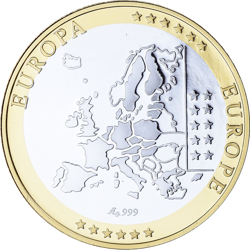 Monaco, Medal, L'Europe, Monaco, Politics, MS(65-70), Silver