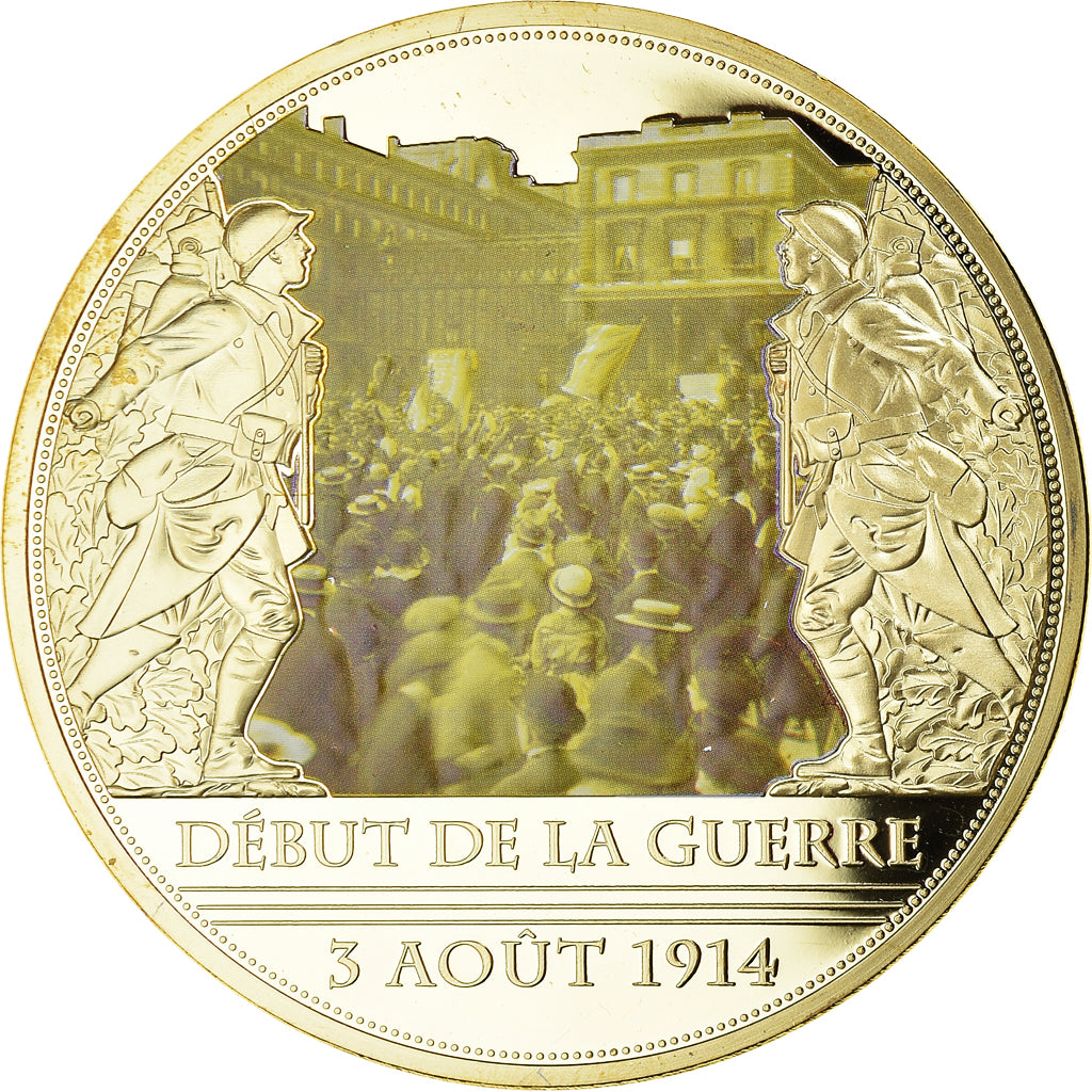 Francja, medal, Centenaire de la Première Guerre Mondiale, Début de la guerre