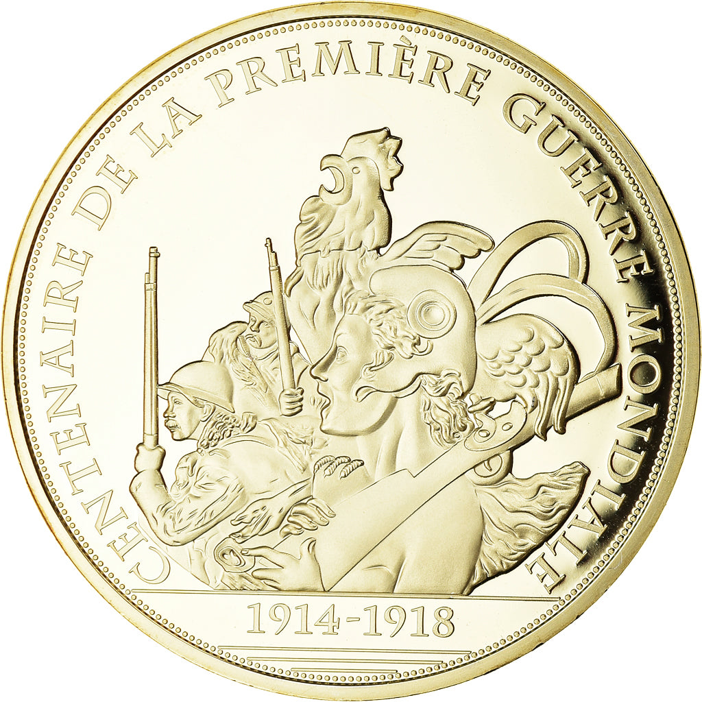 Francja, medal, Centenaire de la Première Guerre Mondiale, Début de la guerre