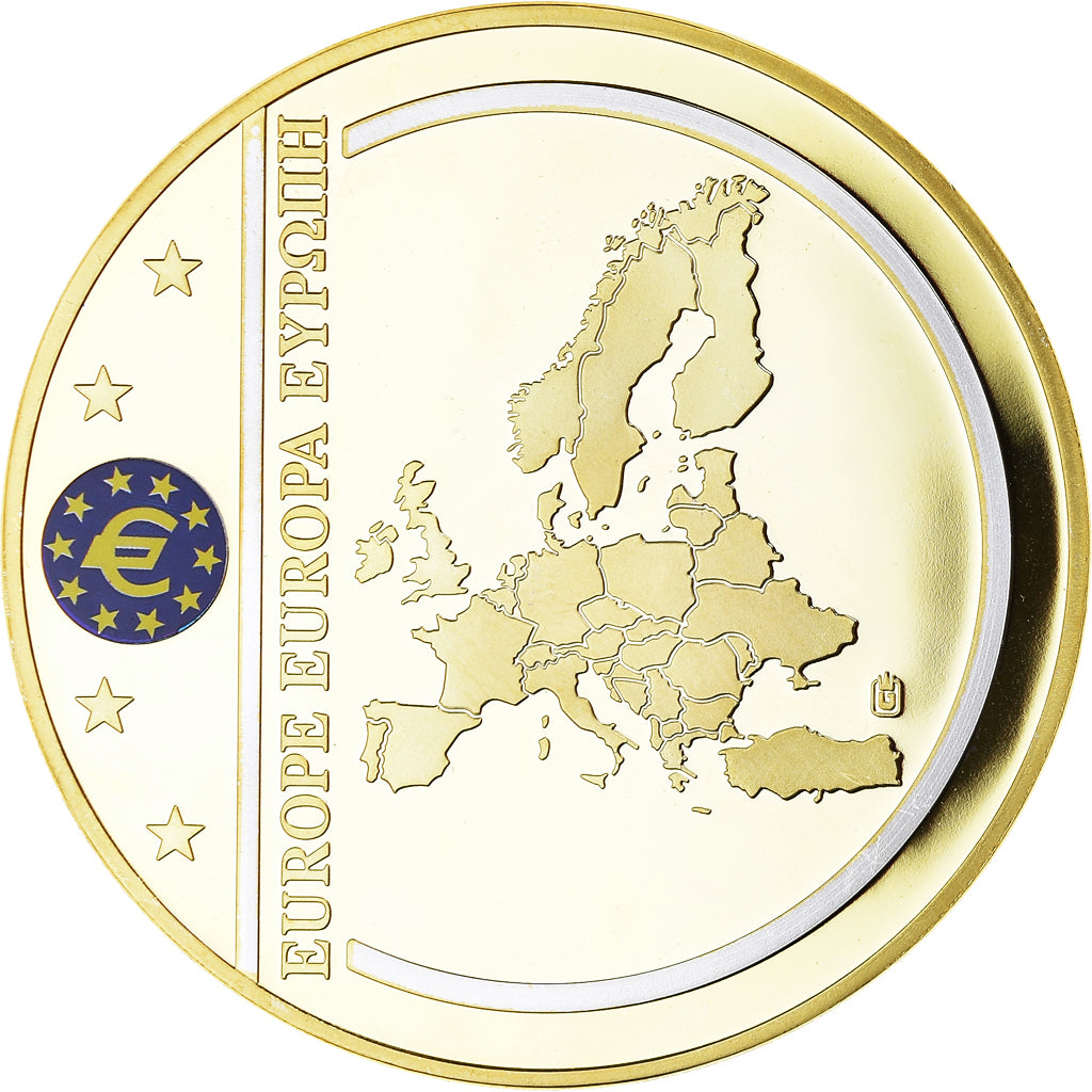 France, Médaille, Billet de Banque Européenne, 100 Euro, 2011, Proof, FDC
