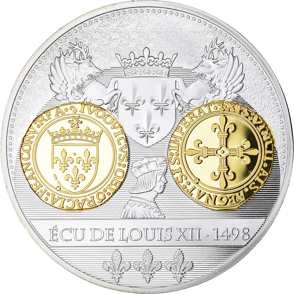 France, Médaille, Histoire de la monnaie Française, Écu de Louis XII 1498