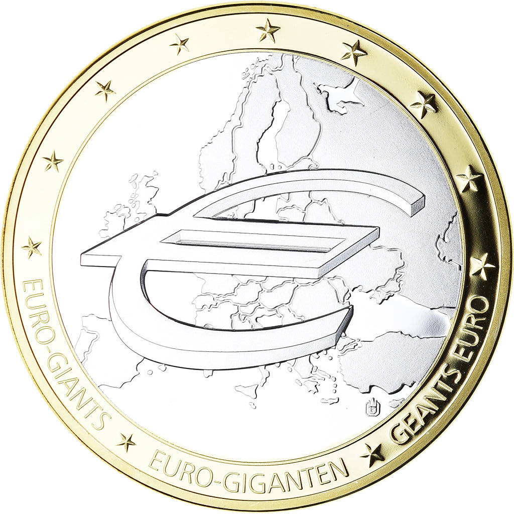 France, Médaille, Géants Euro, Monnaies Banque Commerciale, Politics, 1999