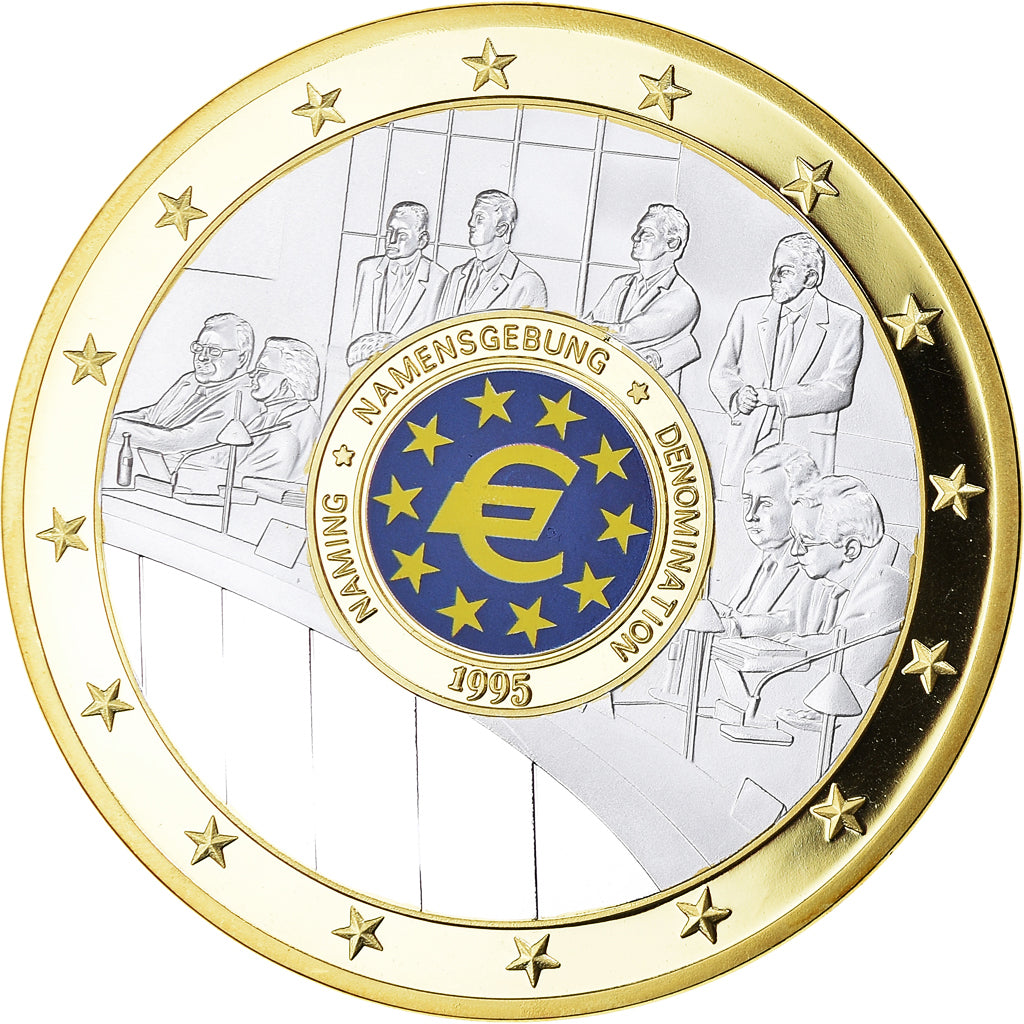 France, Medal, Géants Euro, Dénomination, Politics, 1995, MS(65-70), Copper