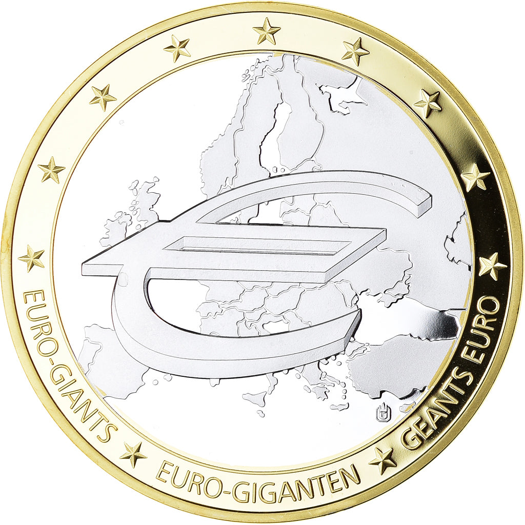 France, Medal, Géants Euro, Dénomination, Politics, 1995, MS(65-70), Copper