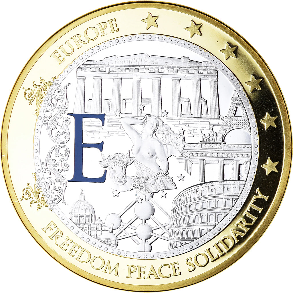 France, Médaille, Géants Euro, Politics, 2009, Freedom, Peace, Solidarity