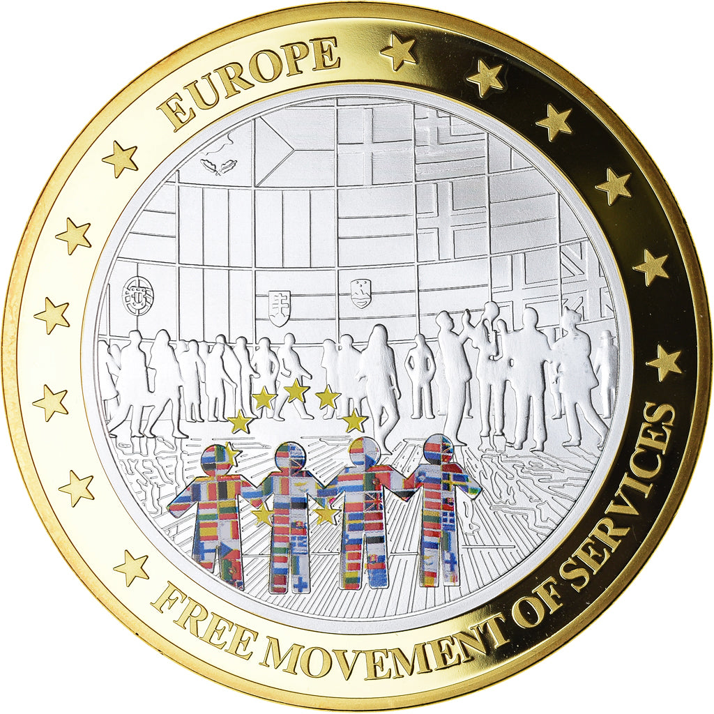 France, Medal, Géants Euro, Politics, 2009, Free Movement of Services