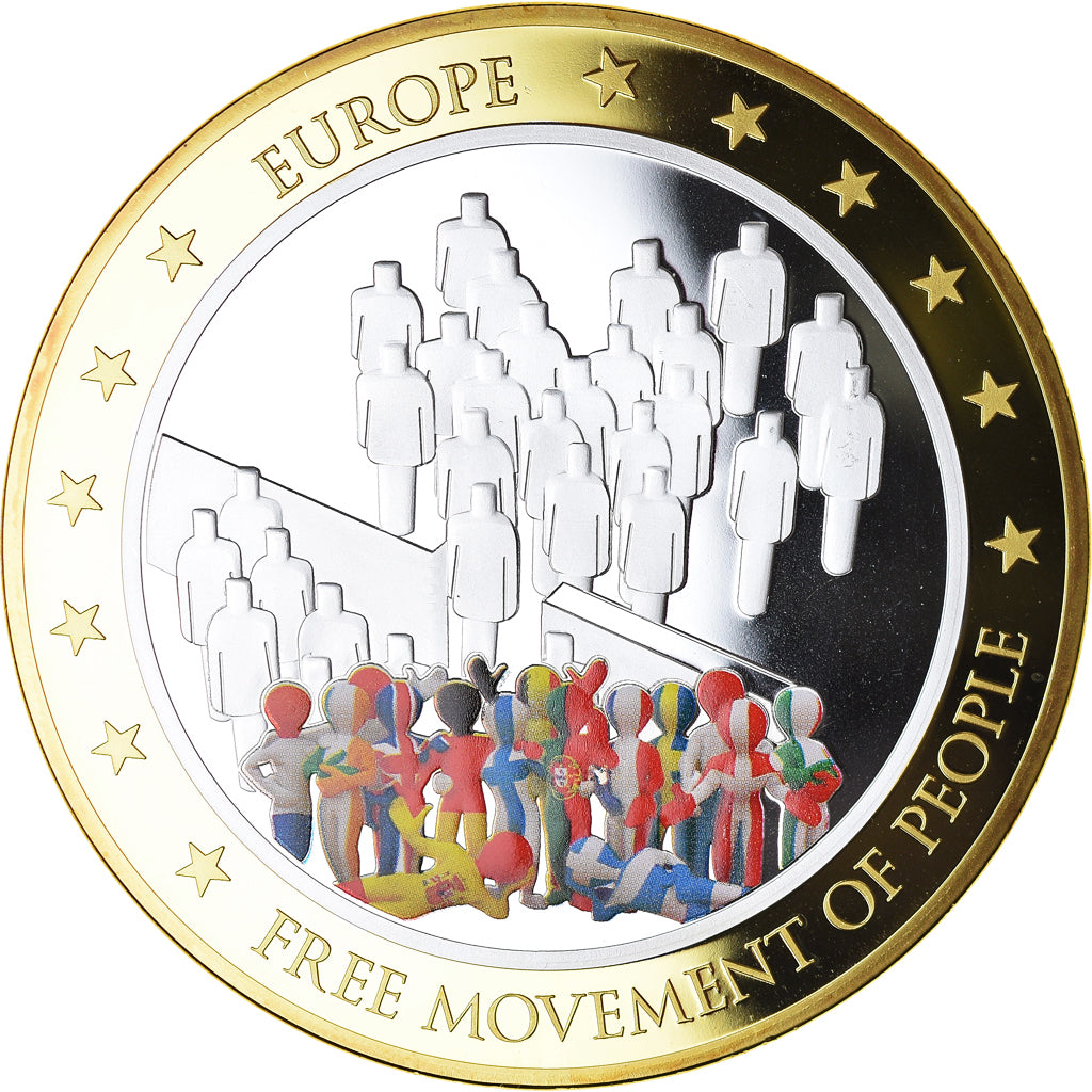 France, Medal, Géants Euro, Politics, 2009, Free Movement of People, MS(65-70)