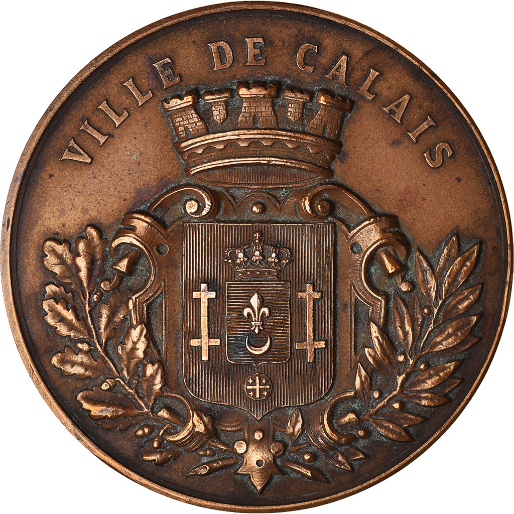 Frankreich, Medaille, Ecole d'Art Décoratif et Industriel, Calais, SS+, Bronze