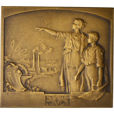 France, Medal, Education Nationale, Enseignement Technique, 1937, Fraisse, Art