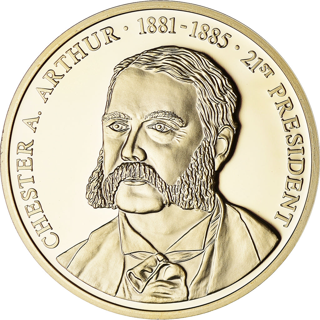 Estados Unidos da América, medalha, Les Présidents des Etats-Unis, Arthur
