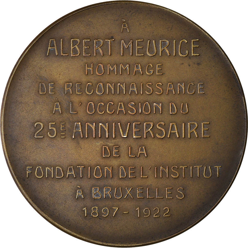 Belgien, Medaille, Albert Meurice, Bruxelles, Sciences & Technologies, 1923