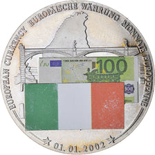 Ireland, Medal, Monnaie Européenne, Billet de 100 Euro, Politics, 2002