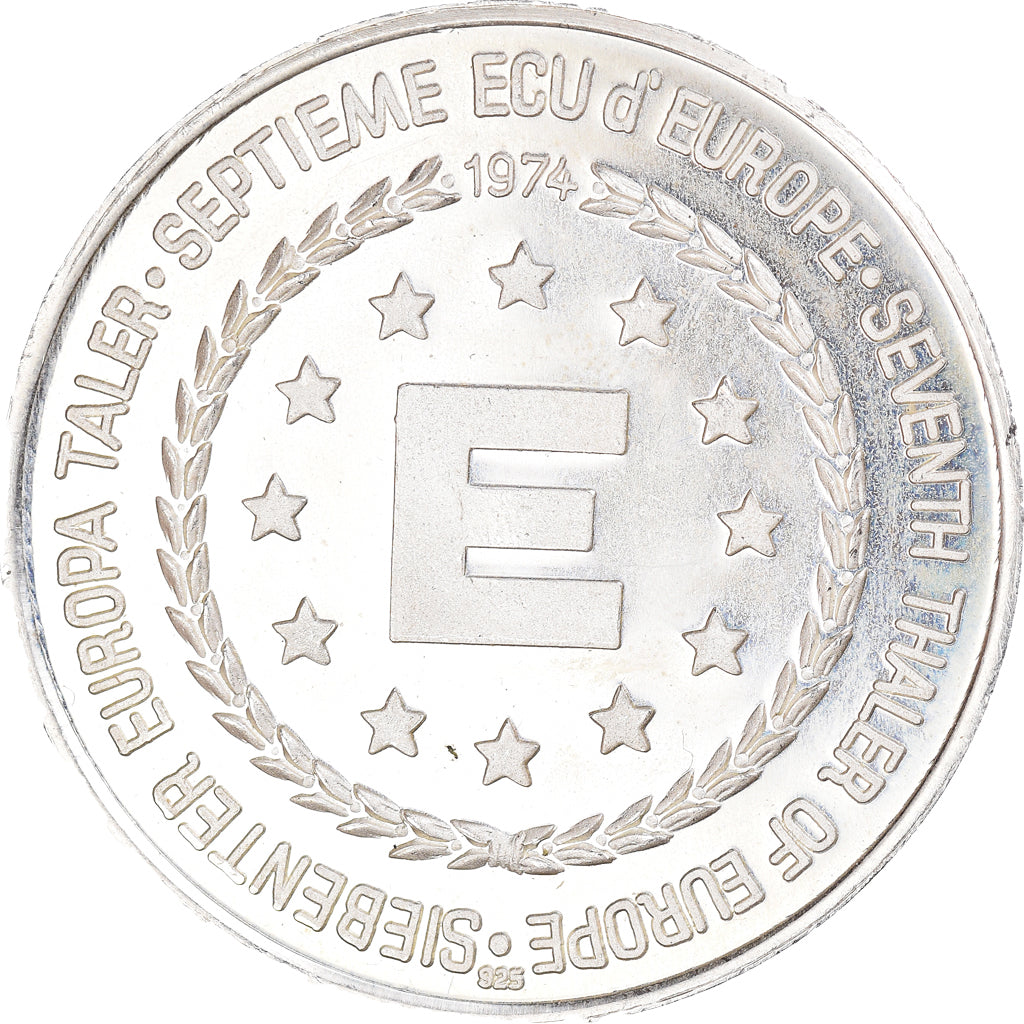 Alemania, medalla, Septième Ecu d'Europe, 25 Jahre Europarat, Strasburg