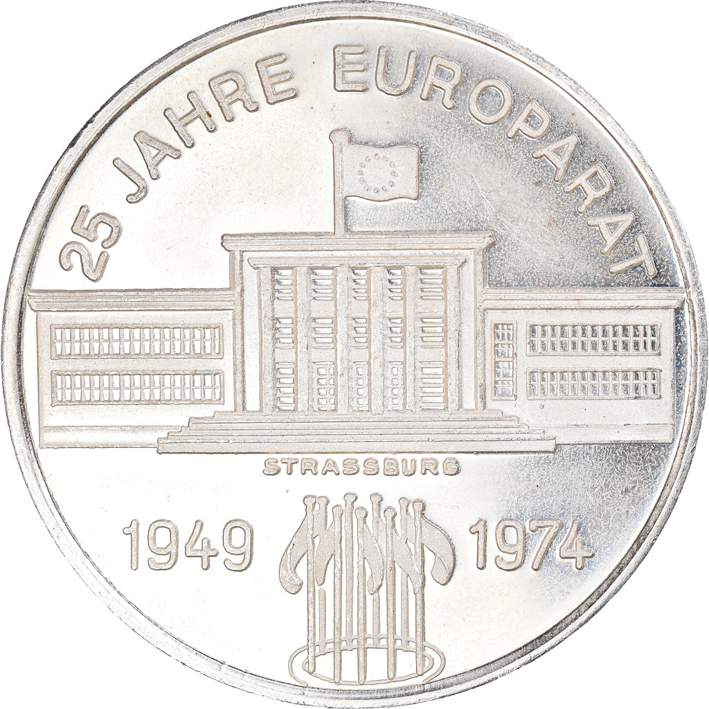 Alemania, medalla, Septième Ecu d'Europe, 25 Jahre Europarat, Strasburg