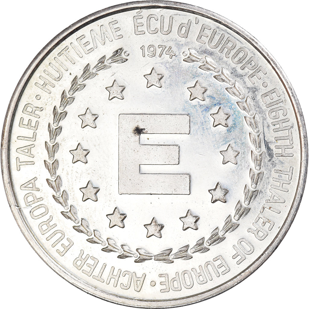 Allemagne, Médaille, Huitième Ecu d'Europe, Georges Pompidou, Politics, 1974