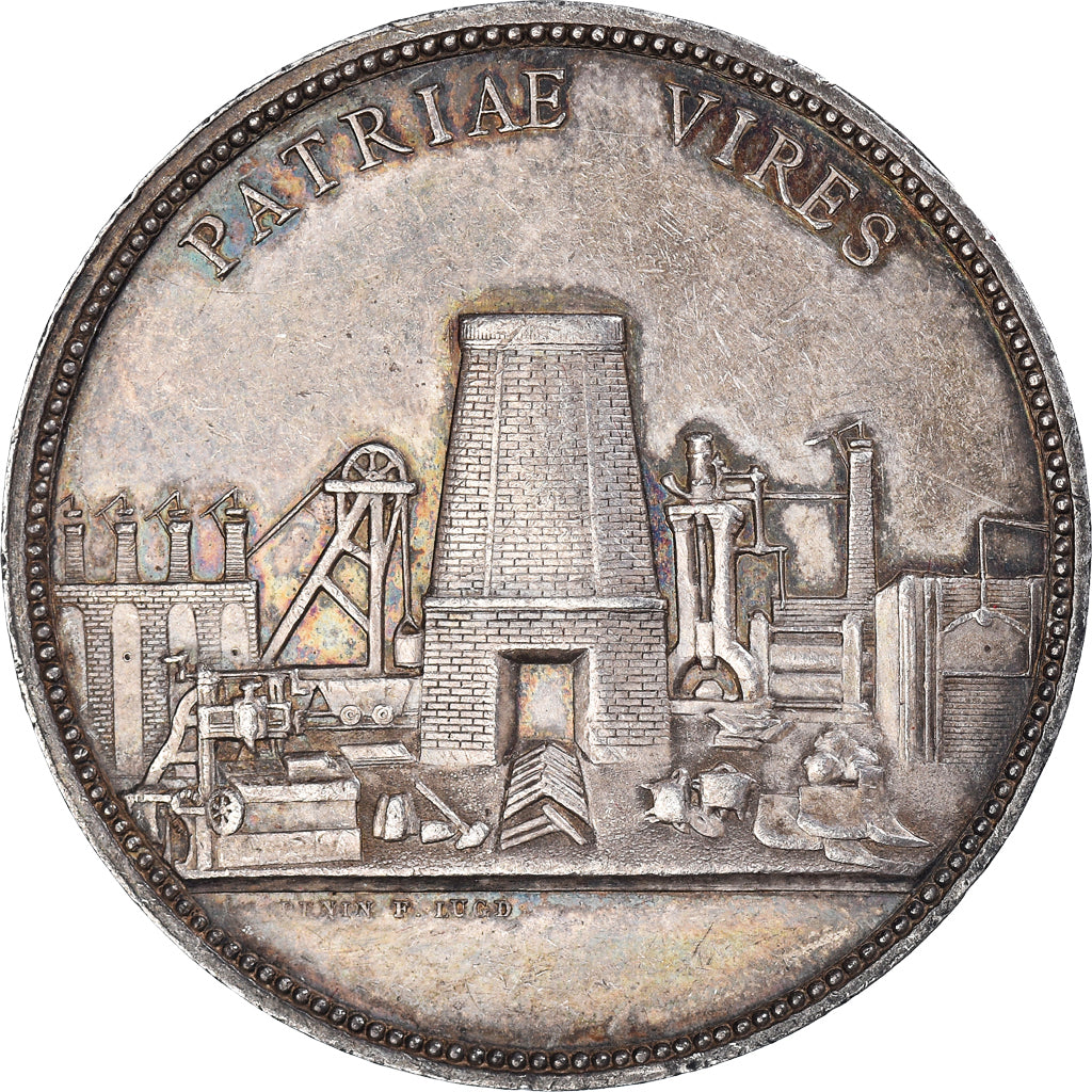 France, Médaille, Société des Fonderies et Forges de l'Horme, Industry, 1847