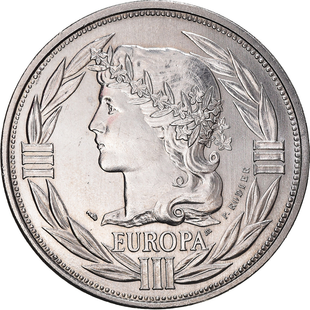 Francia, medaglia, Ecu Europa, Marianne, Politics, 1990, SPL+, Rame-nichel