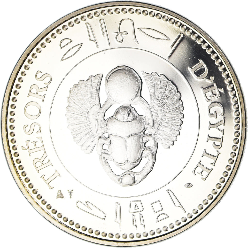 Egipt, medal, Trésors d'Egypte, Horus, Historia, MS(64), Miedź-Nikiel