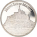 Francia, medaglia, Le Mont Saint-Michel, Patrimoine, FDC, Rame-nichel