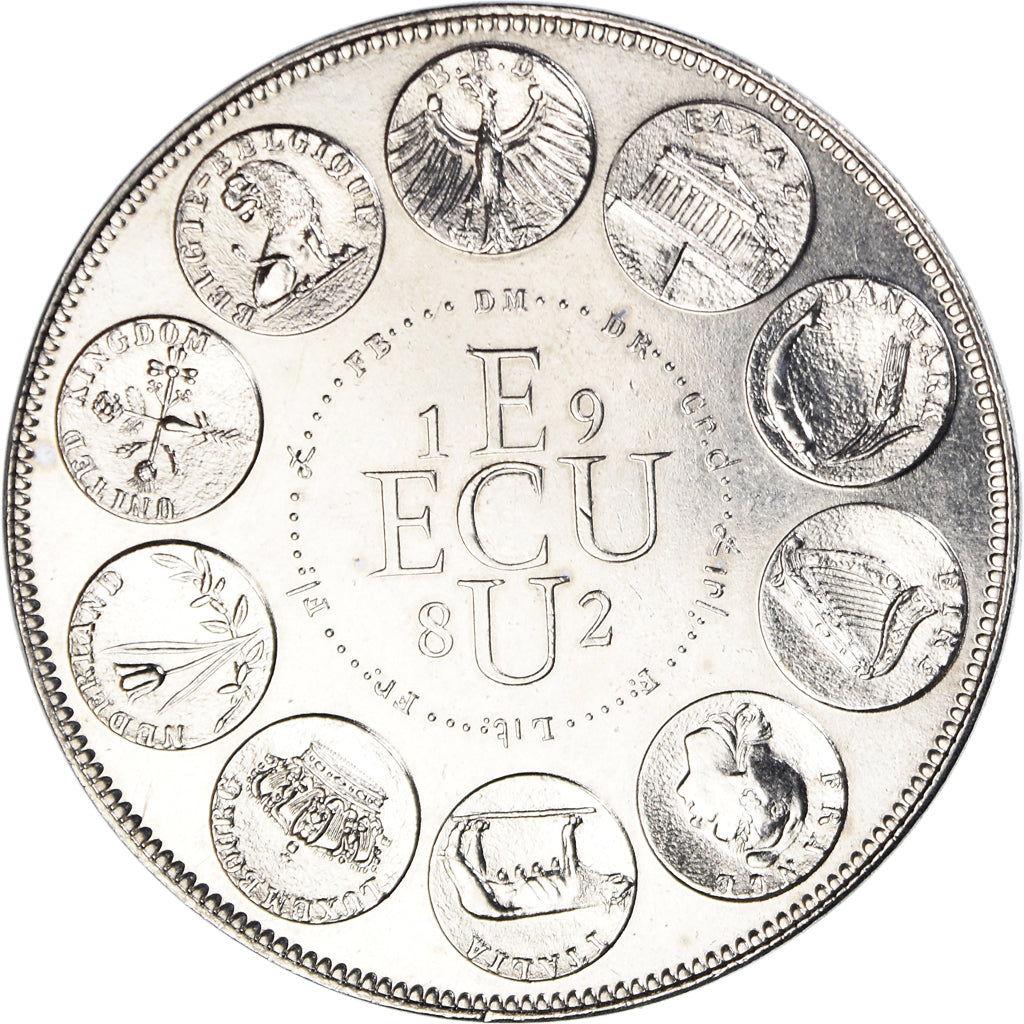 France, Médaille, Ecu Europa, Europe Assise, Politics, 1982, FDC, Cupro-nickel