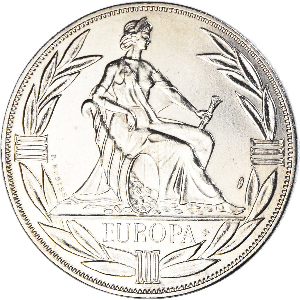 France, Médaille, Ecu Europa, Europe Assise, Politics, 1982, FDC, Cupro-nickel