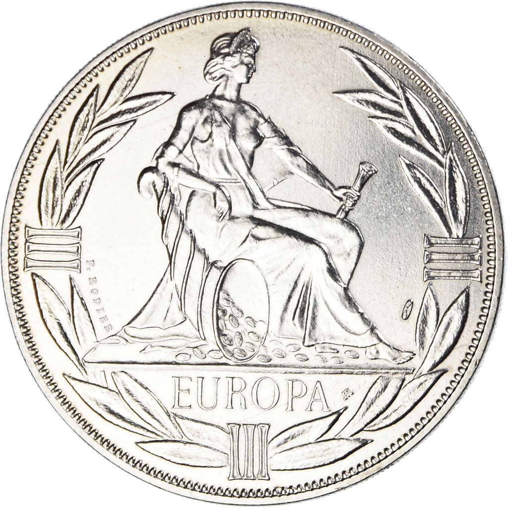 Francia, medaglia, Ecu Europa, Europe Assise, Politics, 1981, FDC, Rame-nichel