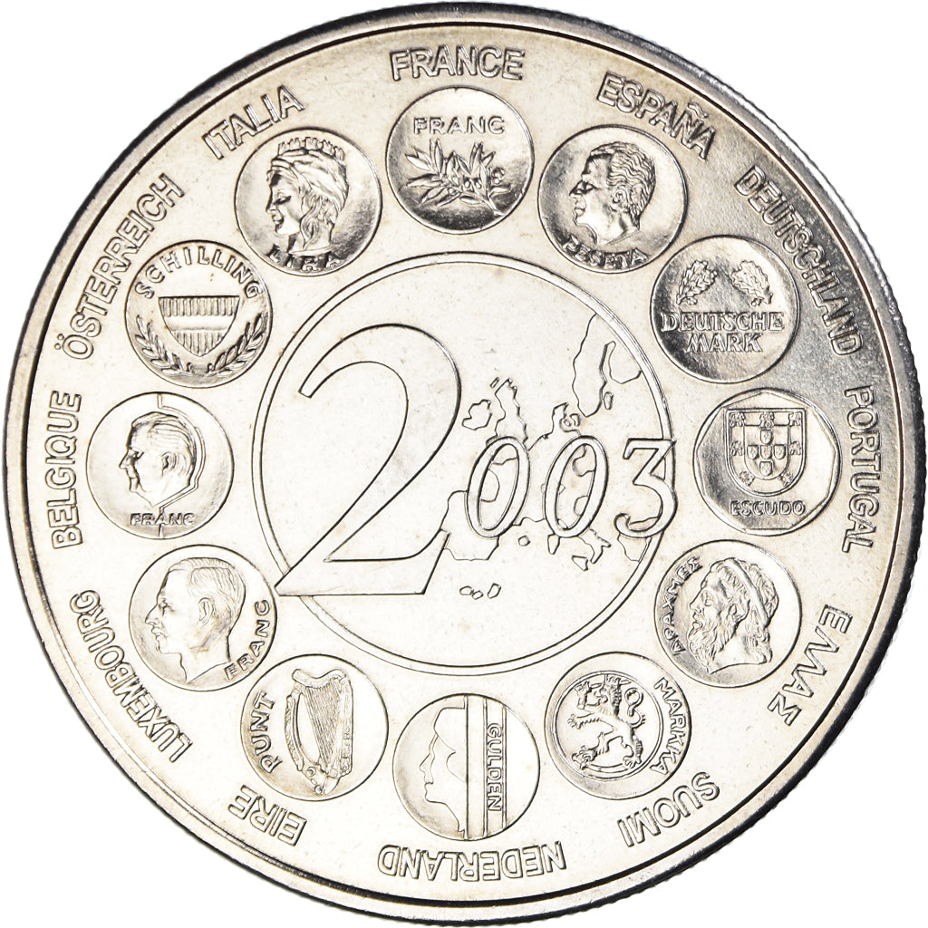 Frankreich, Medaille, L'Europe des 15, essai, Politics, 2003, MDP, UNZ+, Bronze
