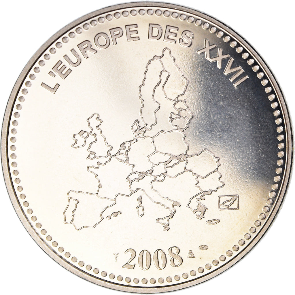 Frankreich, Medaille, L'Europe des XXVII, Veme République, Politics, 2008, MDP