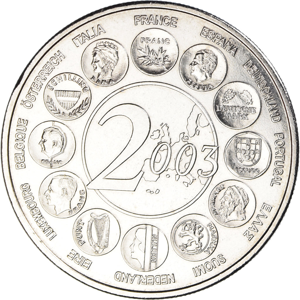 Francja, medal, L'Europe des 15, essai, Politics, 2003, MDP, MS(65-70), Brązowy