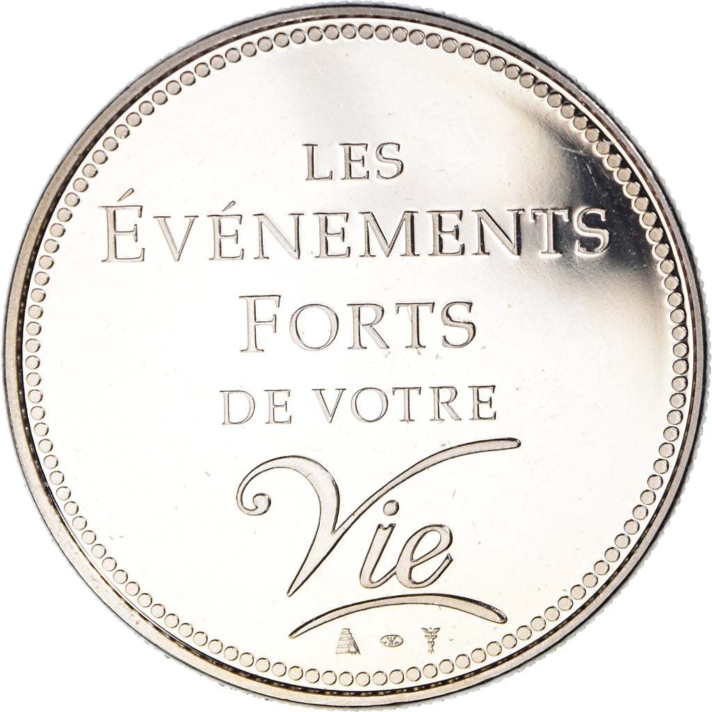 France, Medal, Passage à l'Euro, 2002, Politics, MS(65-70), Copper-nickel