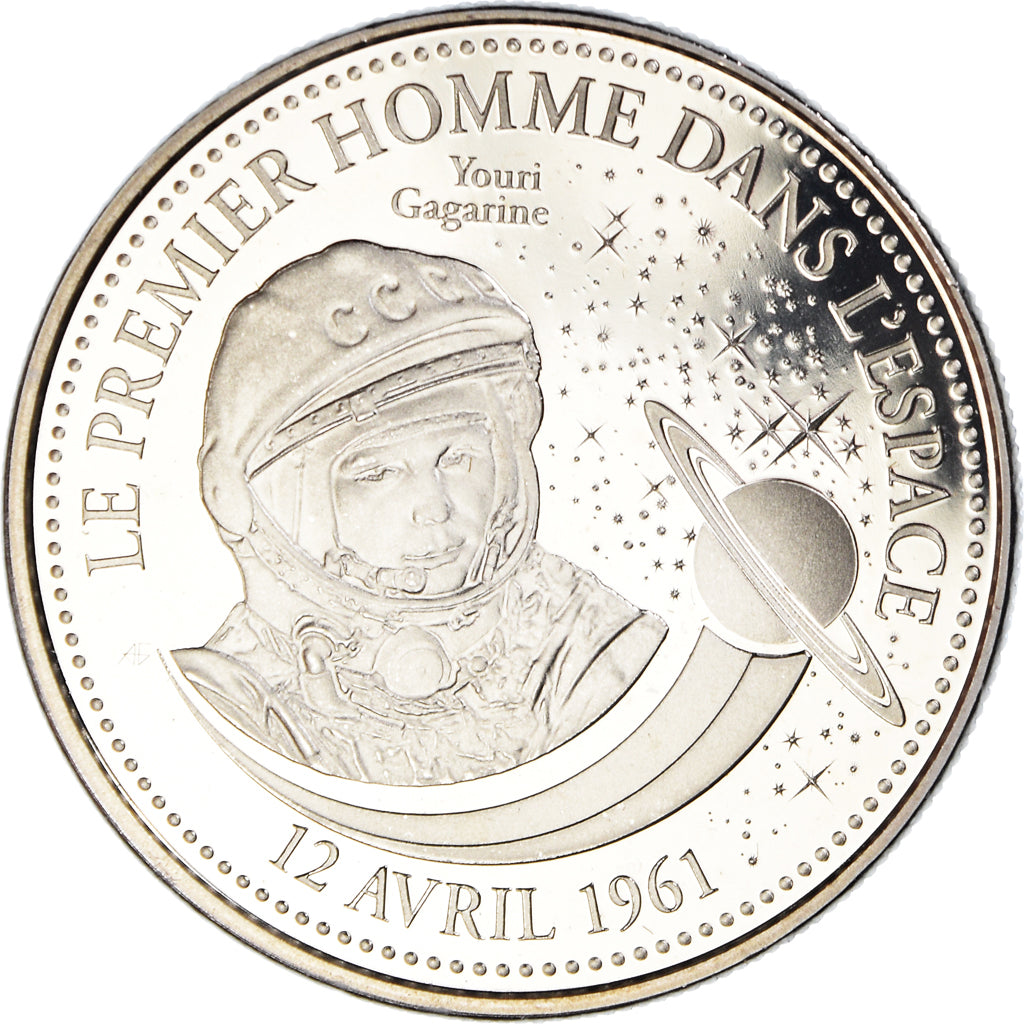 Frankreich, Medaille, Le Premier Homme dans l'Espace, Sciences & Technologies