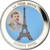 France, Medal, Monuments de Paris, La Tour Eiffel, Patrimoine, MS(65-70), Copper