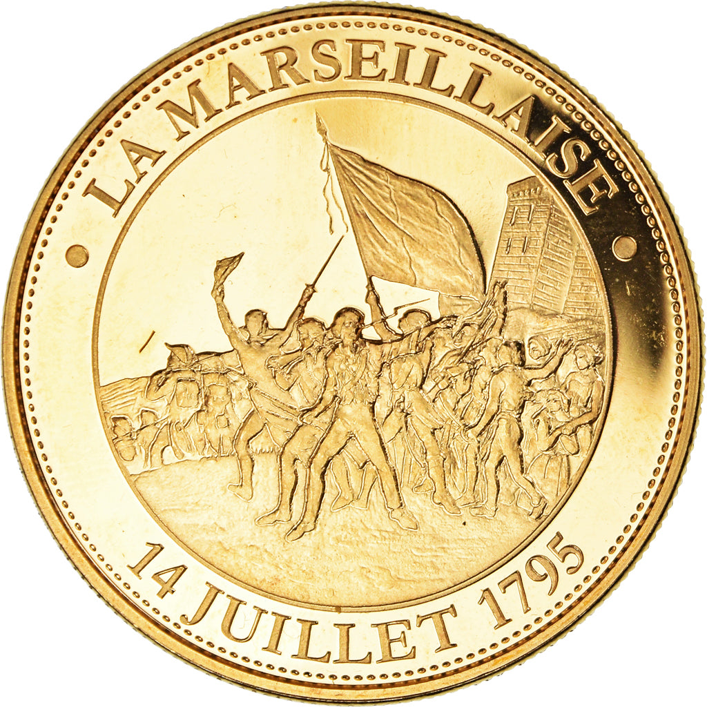 France, Medal, Révolution Française, La Marseillaise, History, MS(65-70)