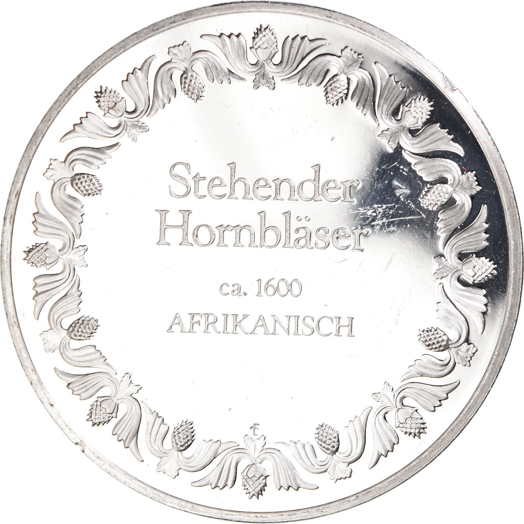 Frankreich, Medaille, Stehender Hornbläser, Afrikanisch, Arts & Culture, VZ