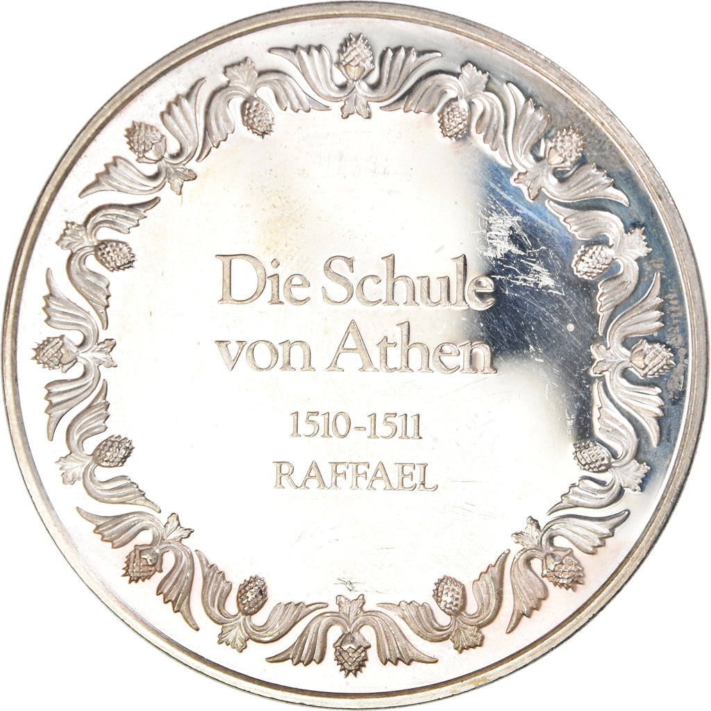 France, Medal, L'Ecole d'Athènes - Raphael, Arts & Culture, AU(55-58), Silver