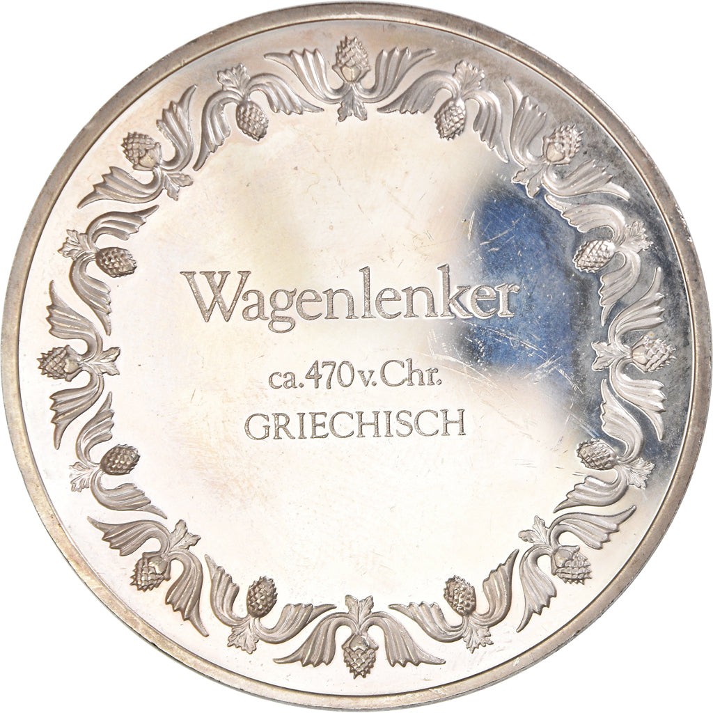 France, Médaille, Peinture, L'Aurige de Delphes, Grec, Arts & Culture, SUP