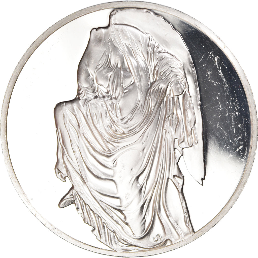França, medalha, Nikè ajustant sa sandale - Grece, Artes e Cultura, AU(55-58)