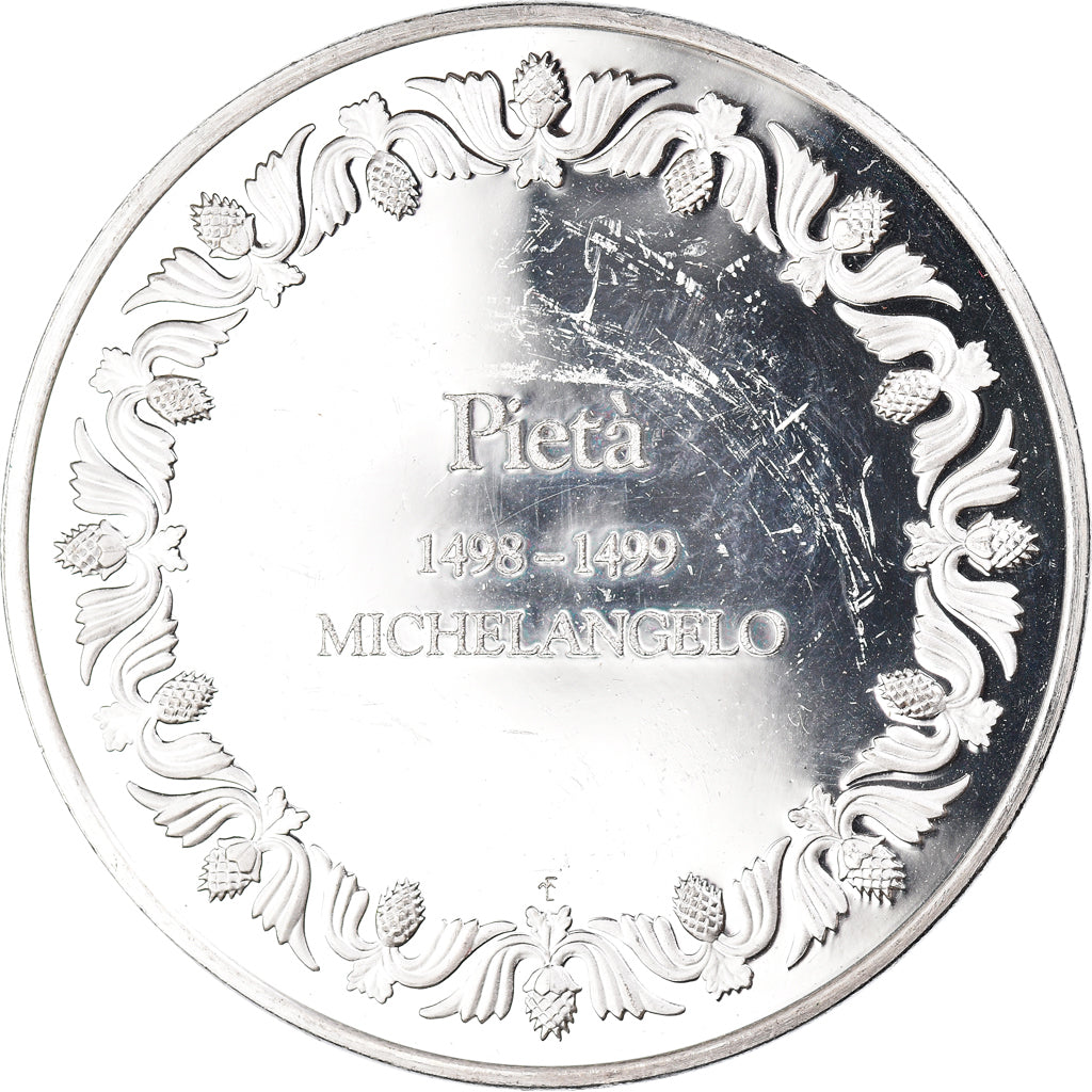 France, Medal, Pietà, Michel-Ange, Arts & Culture, AU(55-58), Silver