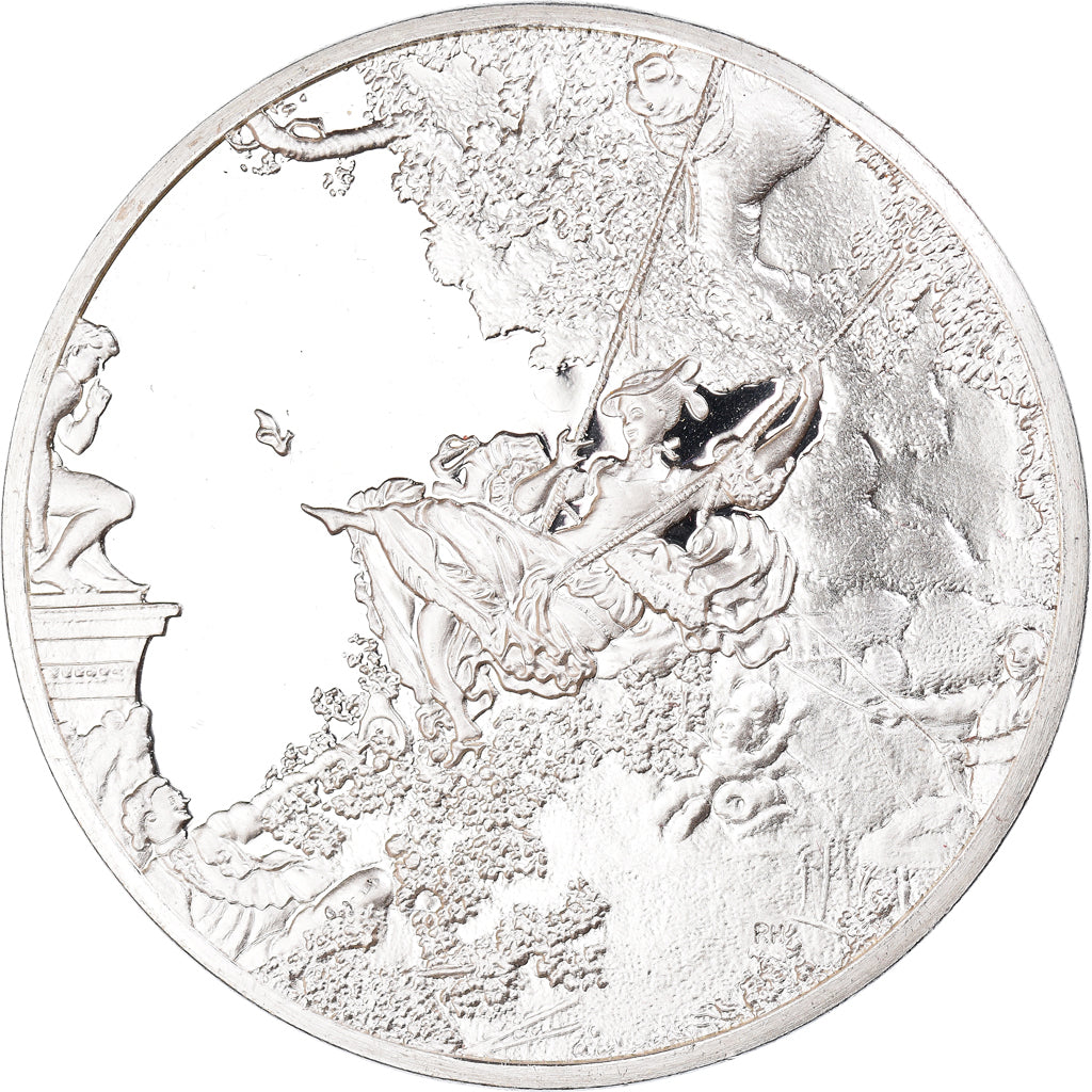 Frankrijk, Medaille, Le Swing, Fragonard, Arts & Culture, PR, Zilver