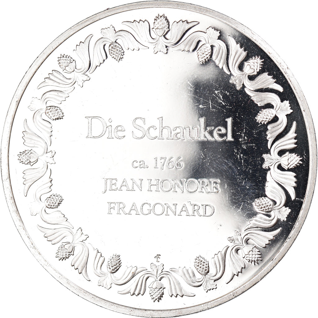 Frankrijk, Medaille, Le Swing, Fragonard, Arts & Culture, PR, Zilver